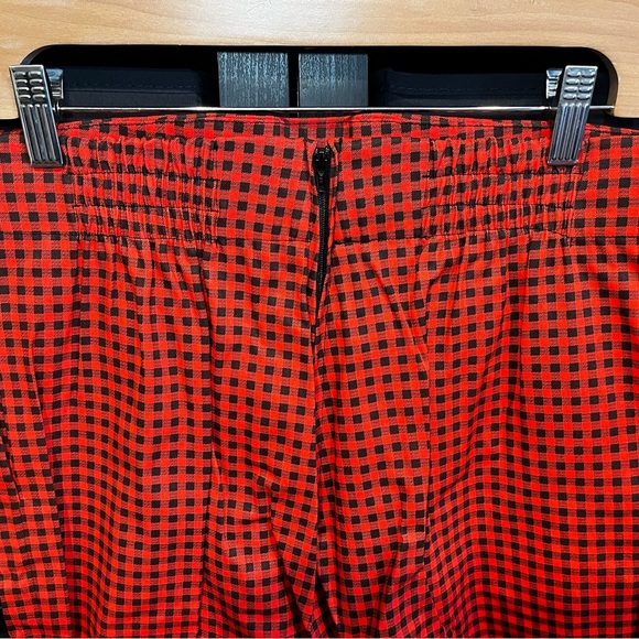 Pinup Couture Laura Byrnes High-waisted Cigarette Pants Red Plaid Size L NWT - Picture 5 of 7